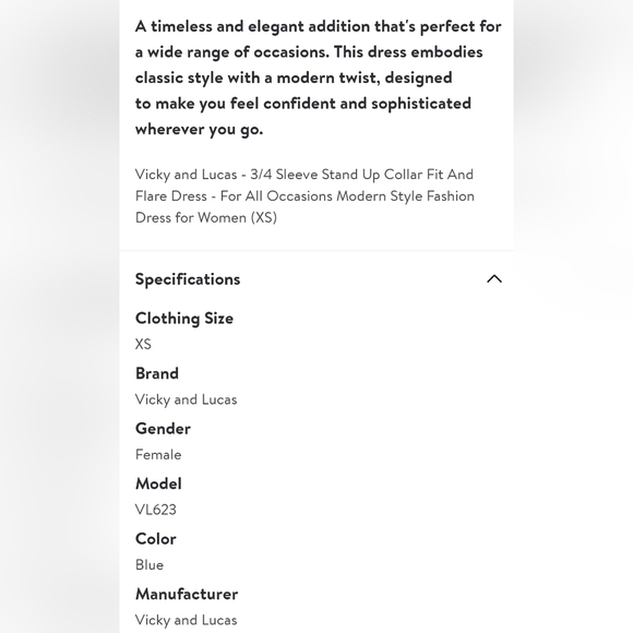 Elegant Blue Midi Dress - Picture 12 of 12